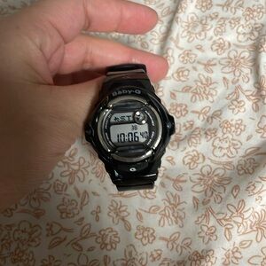 Baby g black kids watch
